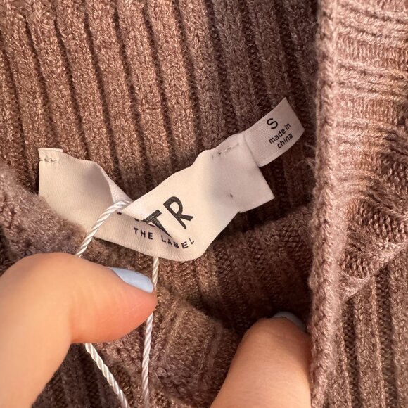 ASTR The Label Soryn Sweater Midi Dress, taupe, size small - Picture 7 of 7